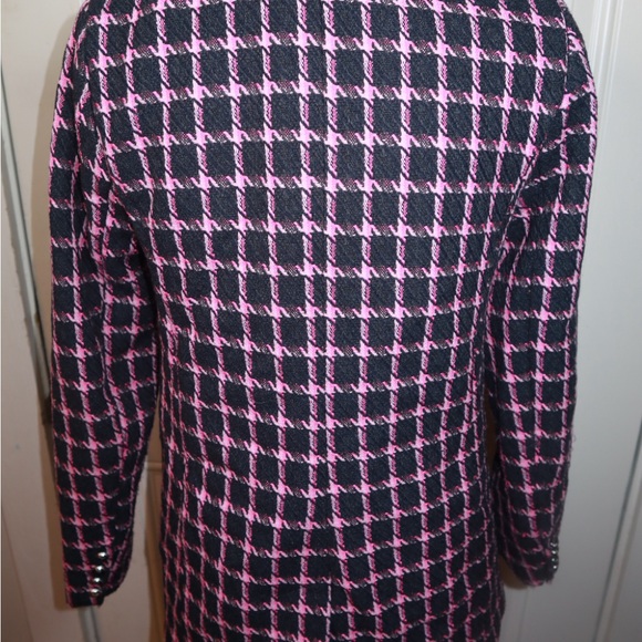NWT Rachel Zoe Tweed Blazer Jacket Pink SIZE XS - Picture 3 of 3